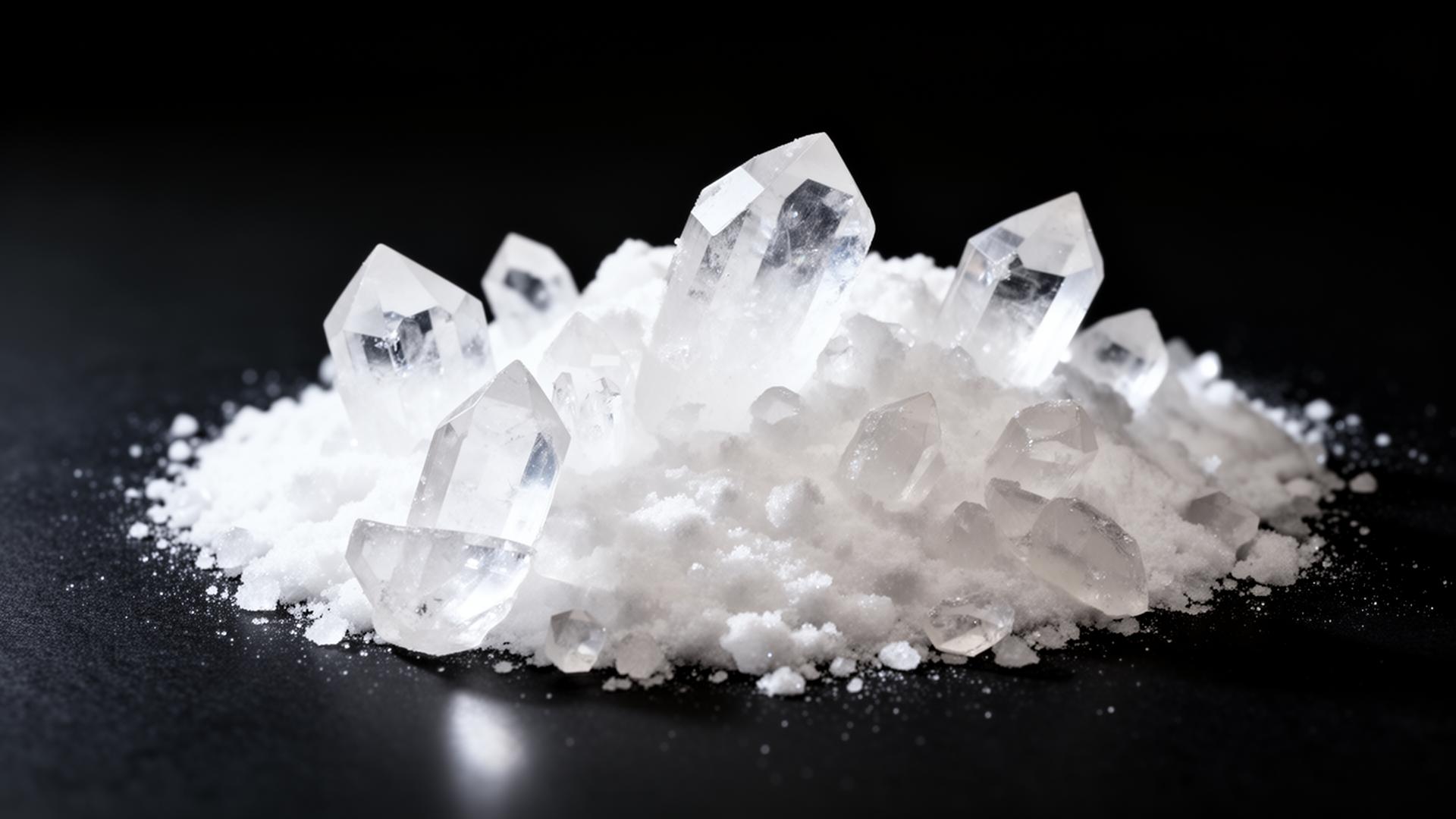 용융 실리카 결정 및 분말